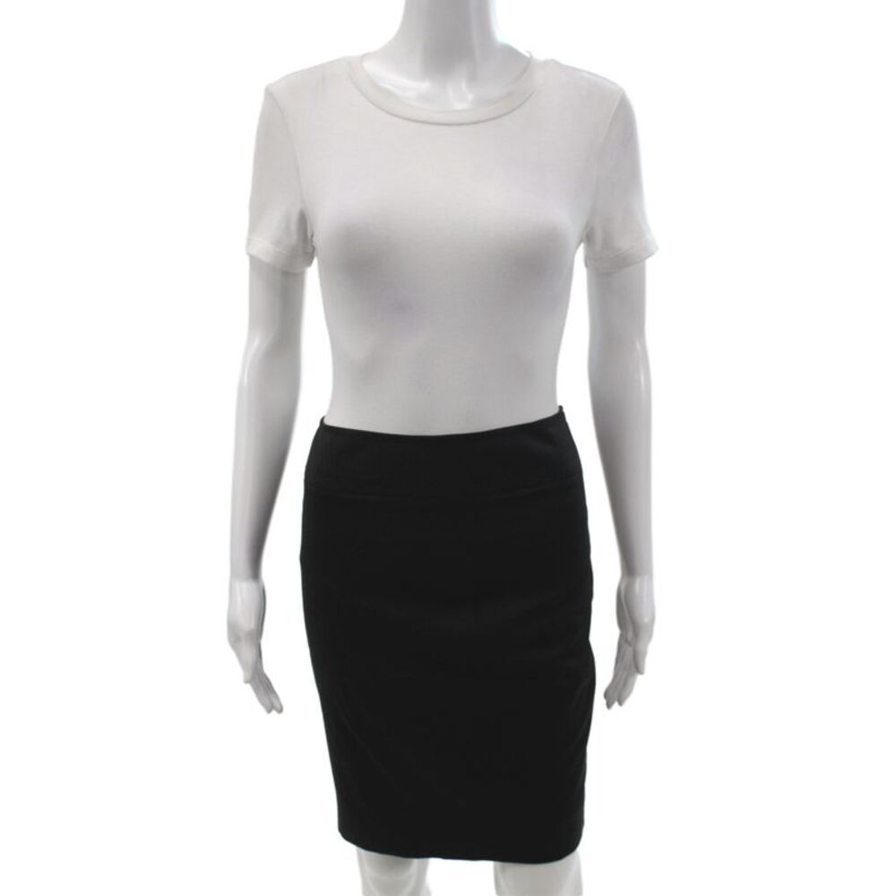 Gucci Women Straight Pencil Skirt Black Wool Size 44